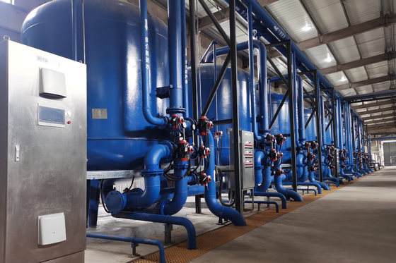 comprare Apparecchiature industriali di filtrazione dell'acqua con sabbia di quarzo per l'industria chimica e alimentare fabbricazione online